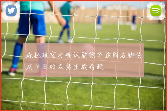 森林狼官方确认爱德华兹因右脚伤病今日对灰熊出战存疑